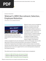 Walmart's HRM - Recruitment, Selection, Employee Retention - Panmore Institute