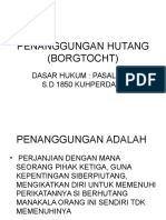 Penanggungan Hutang (Borgtocht)