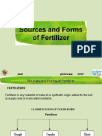 Sources and Forms of Fertilizers