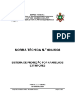 NT 004 - Sistema de Proteção Por Aparelhos Extintores