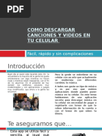 Como Descargar Canciones y Videos en Tu Celular