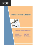 Internal Controls Checklist