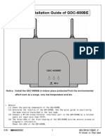 Quick Installation Guide Gdc-600be