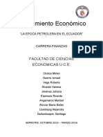 Pensamiento Economico Boom Petrolero