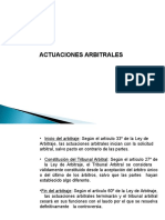 Actuaciones Arbitrales