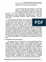 Different Methods of Hormone Estimation