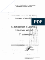 La Educ en El Desarrollo His de Mexico I