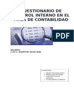 Normas de Control Interno para El Area de Contabilidad Publica