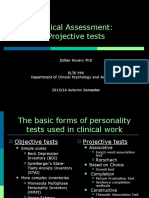 Introduction To Clinical and Counselling Psychology 07 - Clinical Assessment Projective Tests