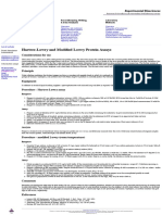 Protein Determination by The Lowry Method