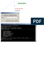 DB Refresh Screen Shots