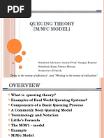 Queuing Theory (M/M/C Model) : "Delay Is The Enemy of Efficiency" and "Waiting Is The Enemy of Utilization"