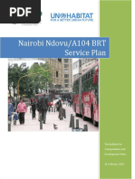 Nairobi Ndovu A104 BRT Service Plan