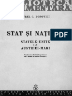 Aurel C. Popovici - Stat Și Națiune - Statele-Unite Ale Austriei-Mari - Studii Politice În Vederea Rezolvării Problemei Naționale Și A Crizelor PDF