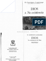 Dios Tomo I Su Existencia Solucion Tomista de Las Antinomias Agnosticas Do Padre Garrigou Lagrange