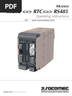 RS232 RTC RS485: Operating Instructions