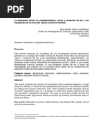 Gómez, J. (2010) - La Educación Formal en Cuestionamiento, Voces y Vivencias de Las y Los Estudiantes... (Temas de Nuestra América N. 49)