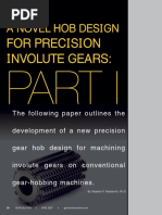 A Novel Hob Design: For Precision Involute Gears