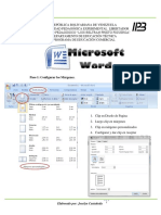 Configuraciones de Word para UPEL