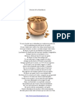 Oración de La Abundancia