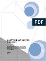 Lab Manual 2016 (Analytical and Organic Chemistry)