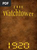 The Watch Tower - 1920 Issues