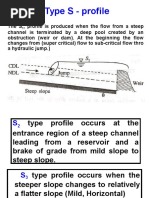 Type S - Profile For Water Surface Profiles