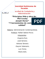 10 Pasos de Joseph Juran y 14 de Crosby