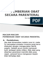 Pemberian Obat Secara Parenteral