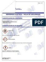 Anhidrido Acetico - Msds