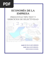 Economia - Empresa Tipo Test. Selectividad