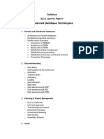 M.C.a. (Sem - IV) Paper - IV - Adavanced Database Techniques