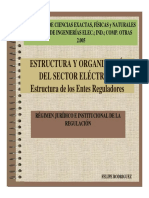 8.estructura y Organización Del Sector Electrico. Regimen Jurídico e Institucional de La Reg