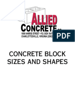 Concrete Block Sizes & Shapes