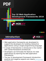 Top 10 Web Application Development Frameworks 2016