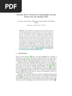 Security Keys: Practical Cryptographic Second Factors For The Modern Web