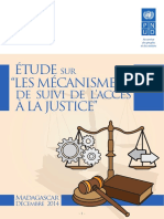 Etude Sur "Les Mécanismes de Suivi de L'accès À La Justice"