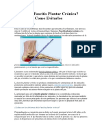 Qué Es La Fascitis Plantar Crónica Síntomas y Como Evitarlos