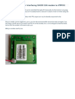 Circuit Diagram For Interfacing SIM300 GSM Modem To AT89S52