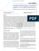 In Vitro Assessment of The Accuracy of Extraoral Periapical Radiography in Root Length Determination