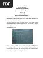 Advanced Structural Analysis Prof. Devdas Menon Department of Civil Engineering Indian Institute of Technology, Madras