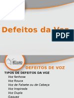 8 - HOMILÉTICA - Defeitos de Voz