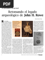 Retomando El Legado Arqueológico de John H. Rowe