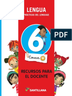 Manual Lengua 6.libro Del Docente - Santillana