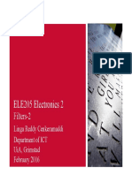 ELE205 Electronics 2: Filters-2