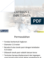 Latihan 1 Plaxis-Input Data