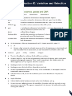 Section E: Variation and Selection: Chromosomes, Genes and DNA