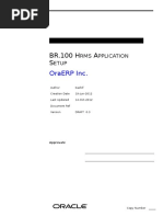 OraERP BR100 HRMS Application Setup