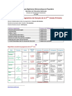 Allegement Du Programme de La 5eme Annee Primaire