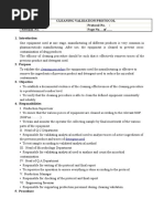 Cleaning Validation Protocol